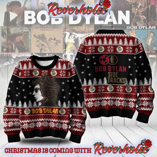 Bob Dylan Side Tracks Christmas Gifts For Holiday Christmas Ugly Sweater