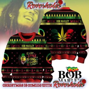 Bob Marley Everything Little Thing Is Gonna Be Alright Christmas Gifts For Holiday Christmas Ugly Sweater