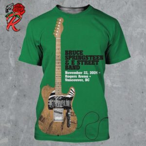 Bruce Springsteen And E Street Band 2024 World Tour Poster For Vancouver British Columbia Canada At Rogers Arena On November 22 2024 All Over Print Shirt