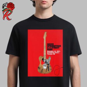 Bruce Springsteen And E Street Band Poster For Concert In Toronto Ontario Canada At Scotiabank Arena On November 3 2024 Unisex T-Shirt