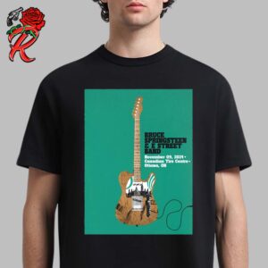 Bruce Springsteen And E Street Band Poster For Show In Ottawa ON Canada At Canadian Tire Centre On November 9 2024 Unisex T-Shirt