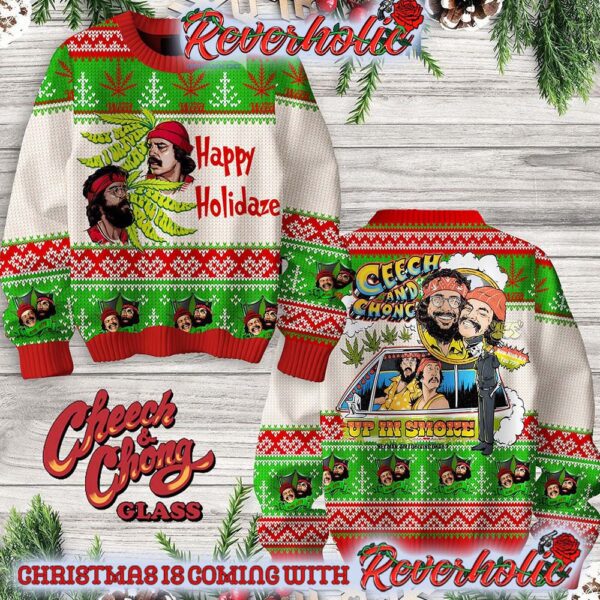 Cheech And Chong Up In Smoke Christmas Gifts For Holiday Christmas Ugly Sweater