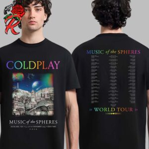 Coldplay Auckland New Zealand November 2024 Music Of The Spheres Tour Tee At Eden Park On November 13 15 And 16 2024 Two Sides Unisex T-Shirt