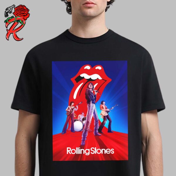 Collectionzz x The Rolling Stones Tour Of The Americas 1975 Pomp Rock Main Edition Unisex T-Shirt