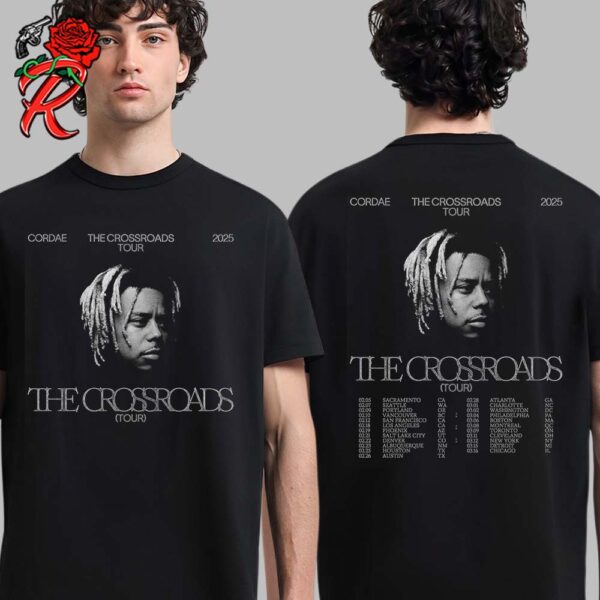 Cordae The Crossroads Tour 2025 Tour Dates List Two Sides Unisex T-Shirt