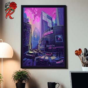 Dave Matthews Band Concert Poster For Show At Madison Square Garden Night 1 In New York City On November 22 2024 Purple Version Home Decor Poster Canvas