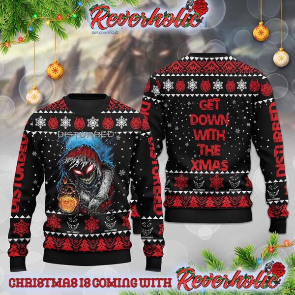 Disturbed Band Get Down With The Xmas Merry Christmas Gifts For Holiday Christmas Ugly Sweater