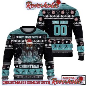 Disturbed Get Down With Christmas Personalized Gifts For Holiday Christmas Ugly Sweater