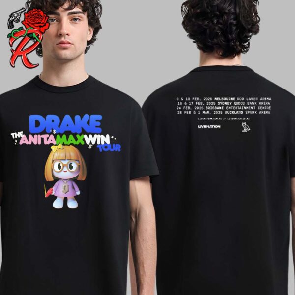 Drake The Anita Max Win Tour In Australia And New Zealand 2025 Tour Date List Two Sides Unisex T-Shirt