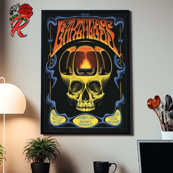 Earthless Gig Poster For Californian’s Shows On November 9 13 And 14 2024 Home Decor Poster Canvas