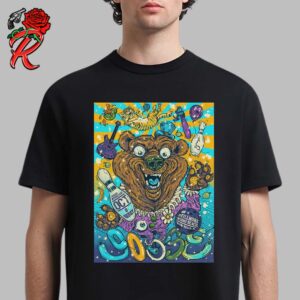 Goose Band 2 Night Run Poster For Shows In Miami Beach Florida At The Fillmore Miami Beach On October 29 And 30 2024 The Circus Bear Art Blue Version Classic T-Shirt