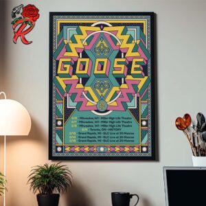 Goose Band Winter Tour 2025 Tour Dates List Home Decor Poster Canvas