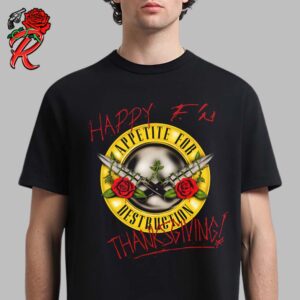 Guns N Roses Happy Thanksgivng 2024 Logo Unisex T-Shirt