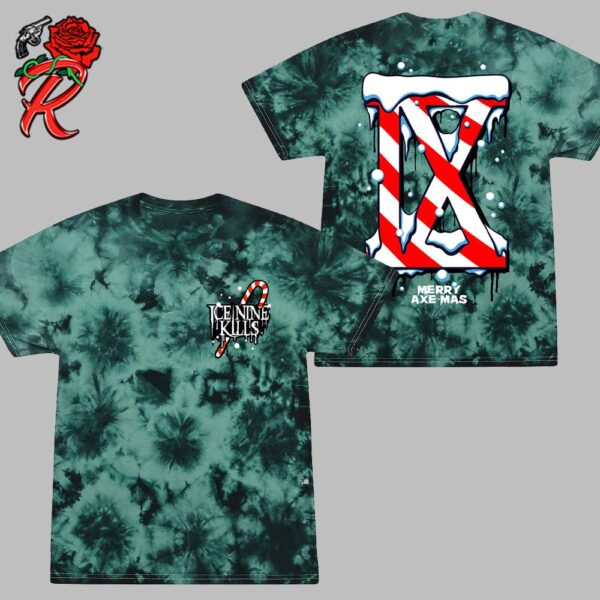 Ice Nine Kills Merry Axe Mas Killer Candy Cane Tie Dye Unisex T-Shirt