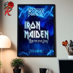 Iron Maiden Run For Your Lives Headline Graspop Metal Meeting In Belgium On June 19 2025 Wall Decor Poster Canvas