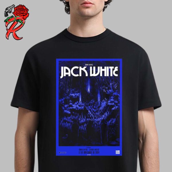 Jack White Concert Poster For Ciudad De Mexico At Corona Capital On November 17 2024 Unisex T-Shirt