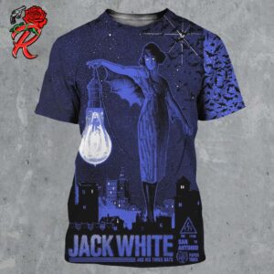 Jack White Concert Poster For San Antonio Texas At Paper Tiger On November 15 2024 All Over Print Shirt