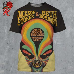 Jackson Stokes And Beth Bombara Poster For Show In St Louis Missouri At Old Rock House On November 23 2024 The Alien Artwork All Over Print Shirt