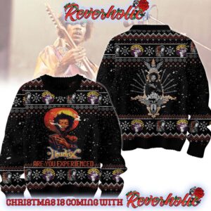 Jimi Hendrix King Jimi Are You Experienced Ugly Christmas Sweater