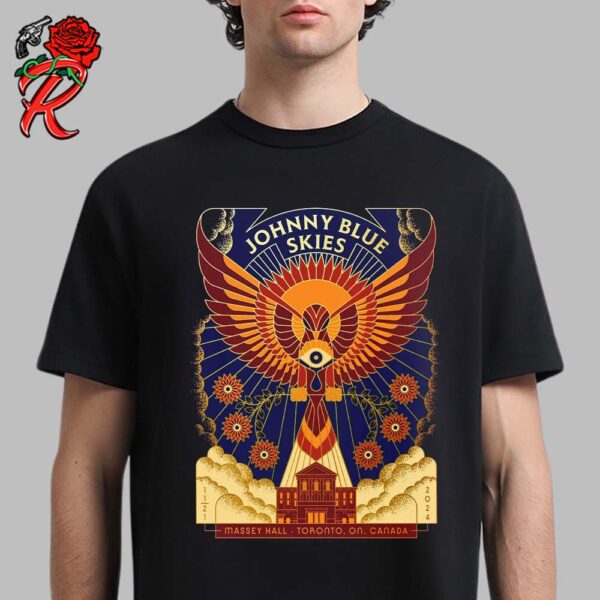 Johnny Blue Skies Sturgill Simpson Gig Poster For Show In Toronto Ontario Canada Night 2 At Massey Hall On November 21 2024 Unisex T-Shirt