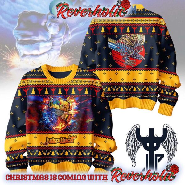 Judas Priest Living After Midnight Merry Christmas Gifts For Holiday Christmas Ugly Sweater