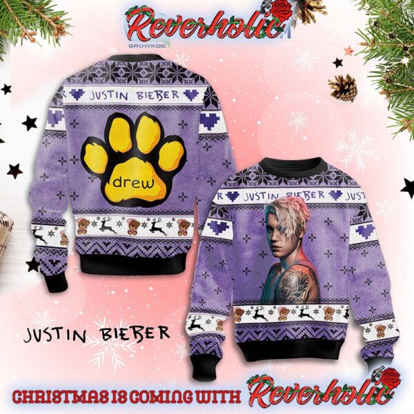 Justin Bieber Drew Christmas Gifts For Holiday Christmas Ugly Sweater