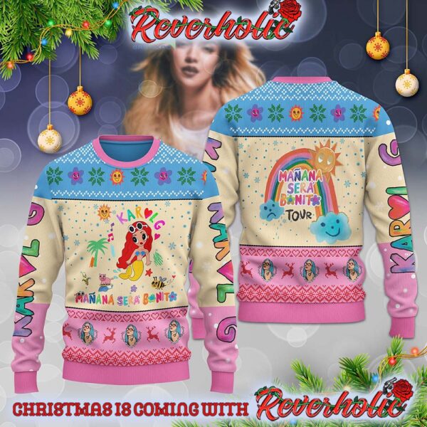 Karol G Manana Sera Bonito Tour Holidays Colombian Latino Christmas Gifts For Holiday Christmas Ugly Sweater