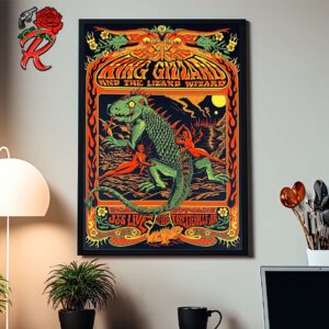 King Gizzard And The Lizard Wizard Concert Poster For Fayetteville Arkansas At JJ’s Live On November 13 2024 Home Decor Poster Canvas