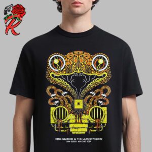 King Gizzard And The Lizard Wizard Poster For In San Diego On November 2 2024 The Cobra Artwork Unisex T-Shirt