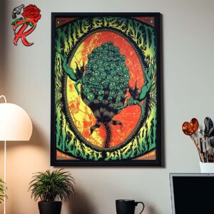 King Gizzard And The Lizard Wizard Poster For Show In Houston Texas At White Oak Music Hall On November 16 2024 Home Decor Poster Canvas