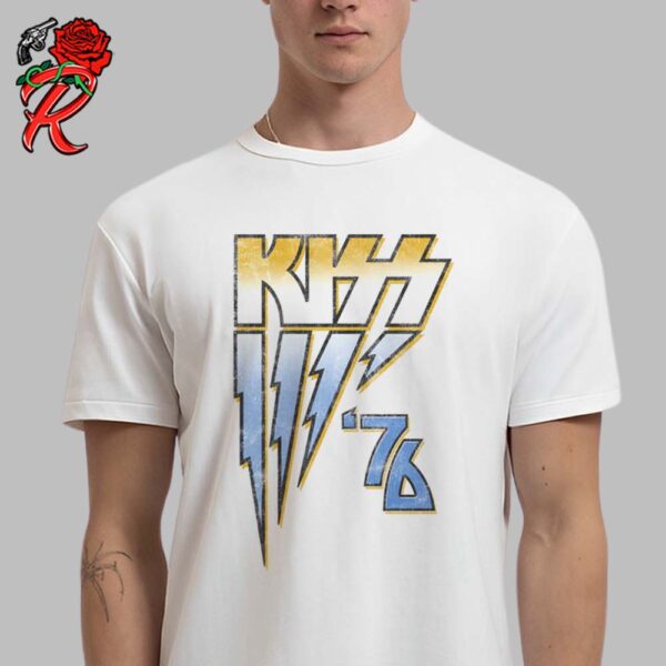 Kiss Ghost of KISSmas Past 2024 Holiday Kiss 76 Logo Vintage T-Shirt