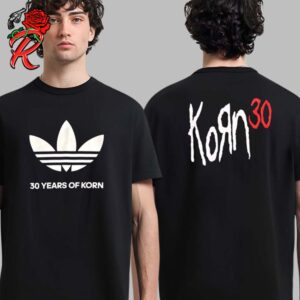 Korn x Adidas 30 Years Of Korn Big Logo Two Sides Unisex T-Shirt