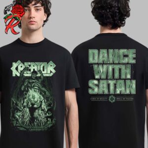 Kreator Dance With Satan Curse Of Reality Spiral Of Tragedy Tour 2024 Two Sides Unisex T-Shirt