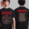 Kreator Dance With Satan Curse Of Reality Spiral Of Tragedy Tour 2024 Two Sides Unisex T-Shirt