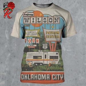 Lainey Wilson Country’s Cool Again Tour Poster For Oklahoma City Oklahoma At Paycom Center On November 7 2024 All Over Print Shirt