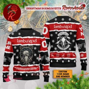 Lamb Of God May The Lamb Of God Bring Peace And Joy Ugly Christmas Sweater