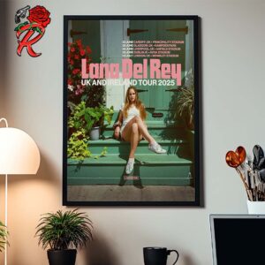 Lana Del Rey UK And Ireland Stadium Tour 2025 Home Decor Poster Canvas