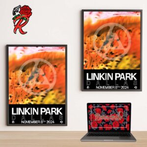 Linkin Park Dallas Texas From Zero Tour Merch Poster On November 8 2024 Home Decor Poster Canvas