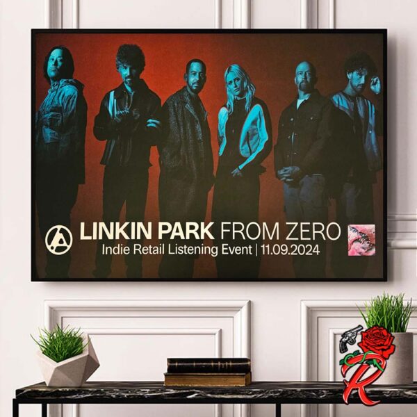 Linkin Park From Zero Listening Party Indie Retail Listening Event On November 9 2024 Home Decor Poster Canvas