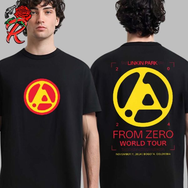 Linkin Park From Zero Tour 2024 Bogota Colombia Merch Tee At Coliseo Medplus On November 11 2024 Two Sides Unisex T-Shirt