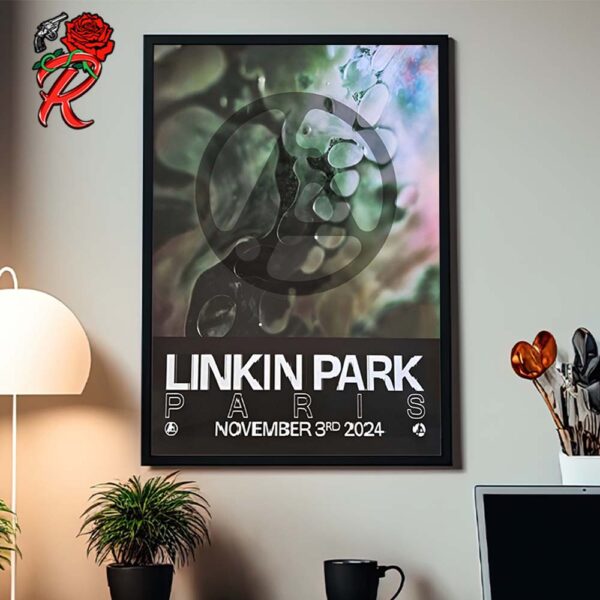 Linkin Park From Zero World Tour 2024 Paris Poster For Paris La Defense Arena On November 3 2024 Home Decor Poster Canvas