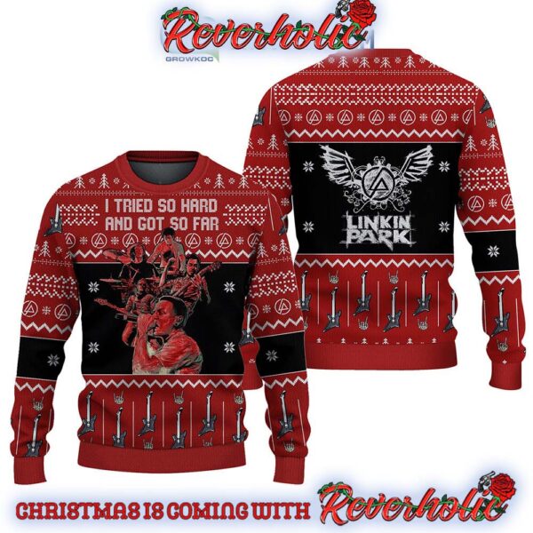 Linkin Park I Tried So Hard And Got So Far Christmas Gifts For Holiday Christmas Ugly Sweater