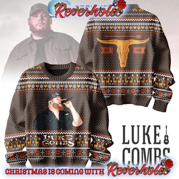 Luke Comb 2024 Best Fan Christmas Gifts For Holiday Christmas Ugly Sweater