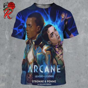 Ma Meilleure Ennemie By Stromae And Pomme Arcane League Of Legends Soundtrack Art All Over Print Shirt