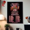 King Gizzard And The Lizard Wizard Poster For Show In Oklahoma City Oklahoma In The Criterionin On November 12 2024 Home Decor Poster Canvas