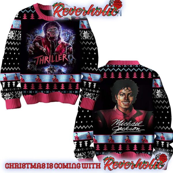 Michael Jackson King Of Pop Thriller Christmas Seasons Greetings Gifts For Holiday Christmas Ugly Sweater