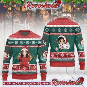 Michael Jackson Snow Christmas Happy Holidays Gifts For Holiday Christmas Ugly Sweater