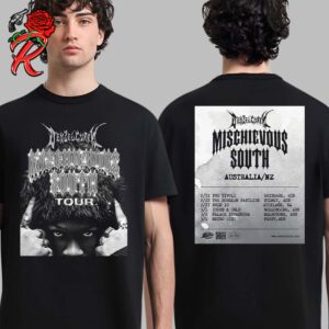 Mischievous South Tour 2025 Australia New Zealand Tour Dates List Two Sides Unisex T-Shirt