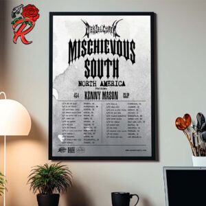 Mischievous South Tour 2025 North America Tour Dates List Home Decor Poster Canvas