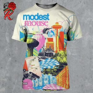 Modest Mouse Official Poster For Show In Seattle Washington At Paramount Theatre On October 30 2024 All Over Print Shirt